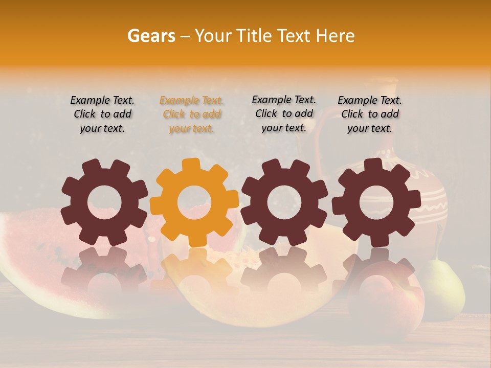 Wood Seeds Food PowerPoint Template