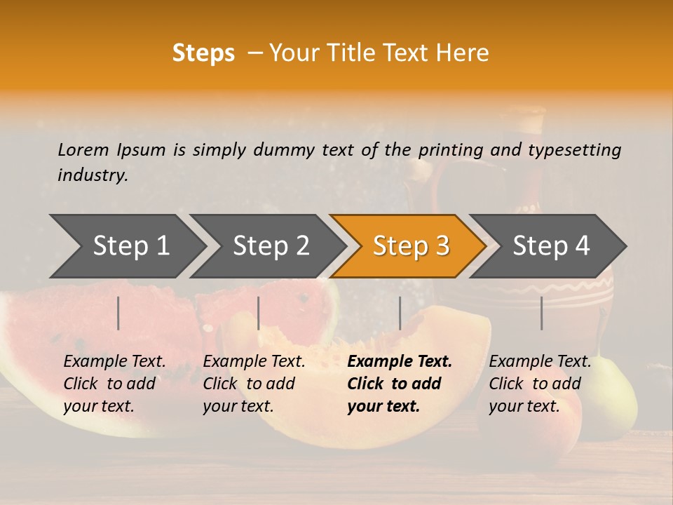 Wood Seeds Food PowerPoint Template