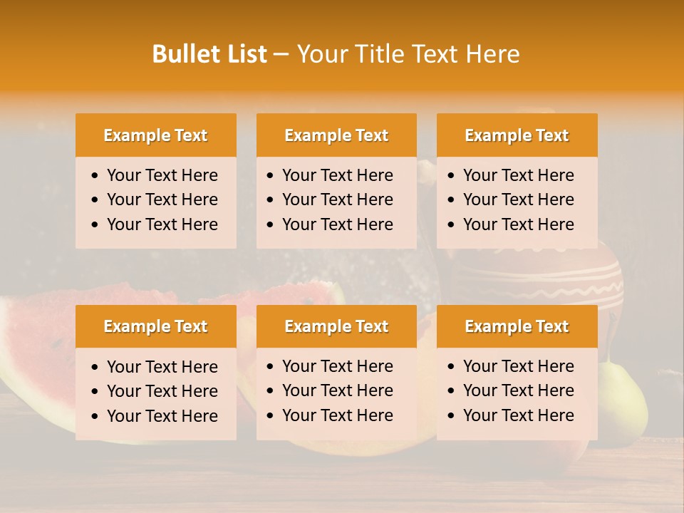 Wood Seeds Food PowerPoint Template