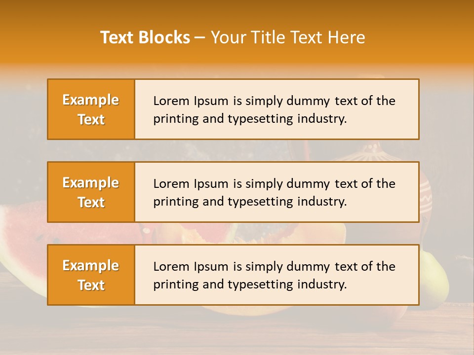 Wood Seeds Food PowerPoint Template