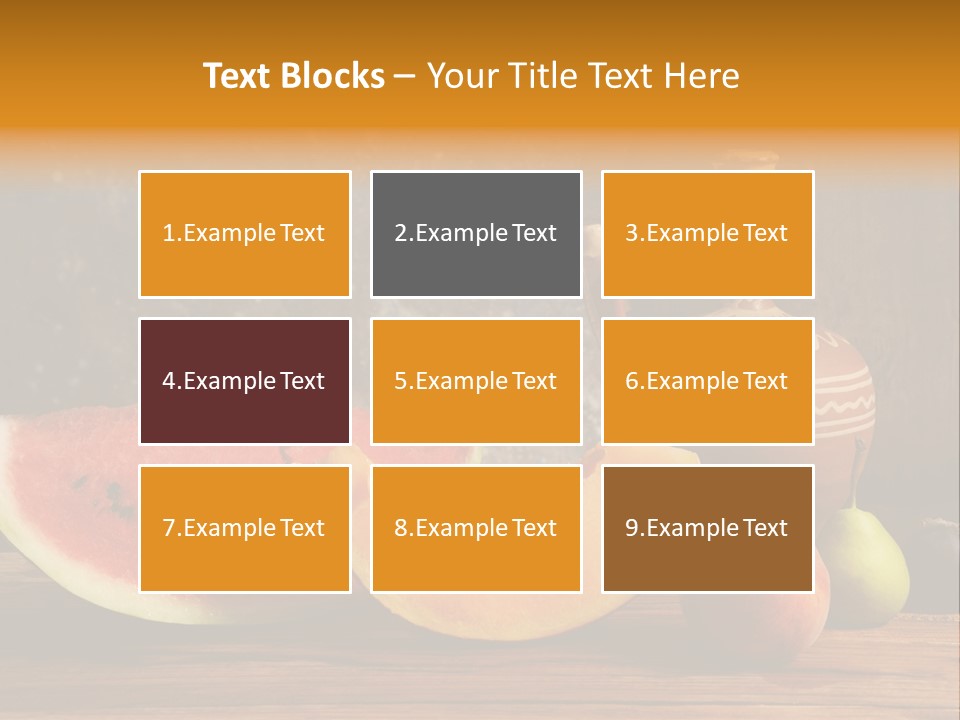 Wood Seeds Food PowerPoint Template