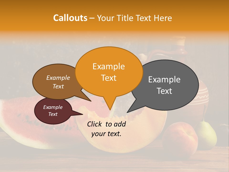 Wood Seeds Food PowerPoint Template