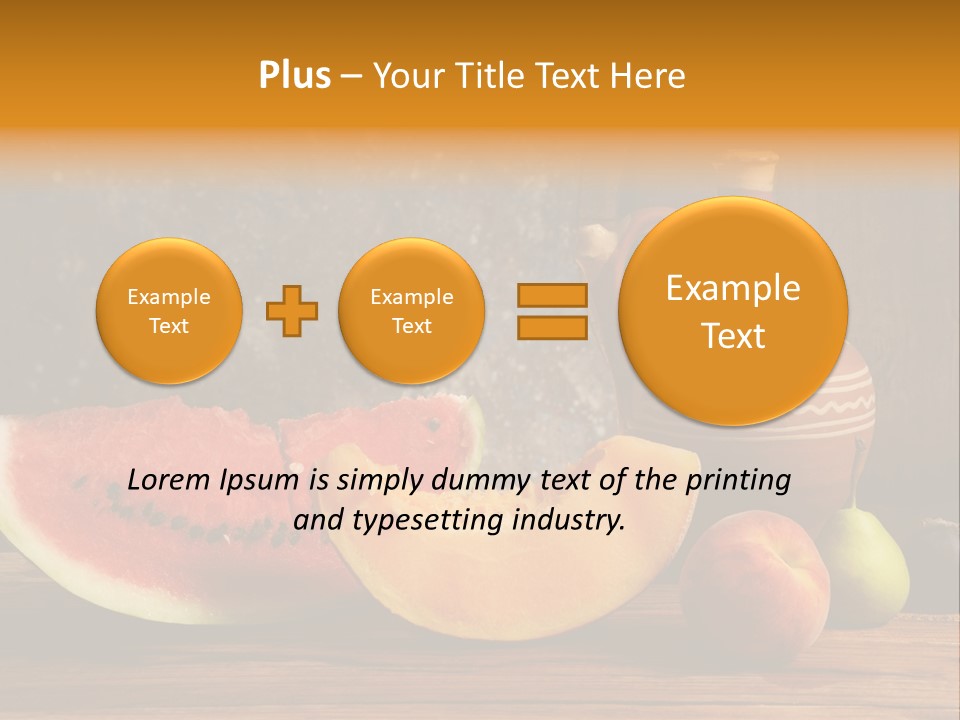 Wood Seeds Food PowerPoint Template