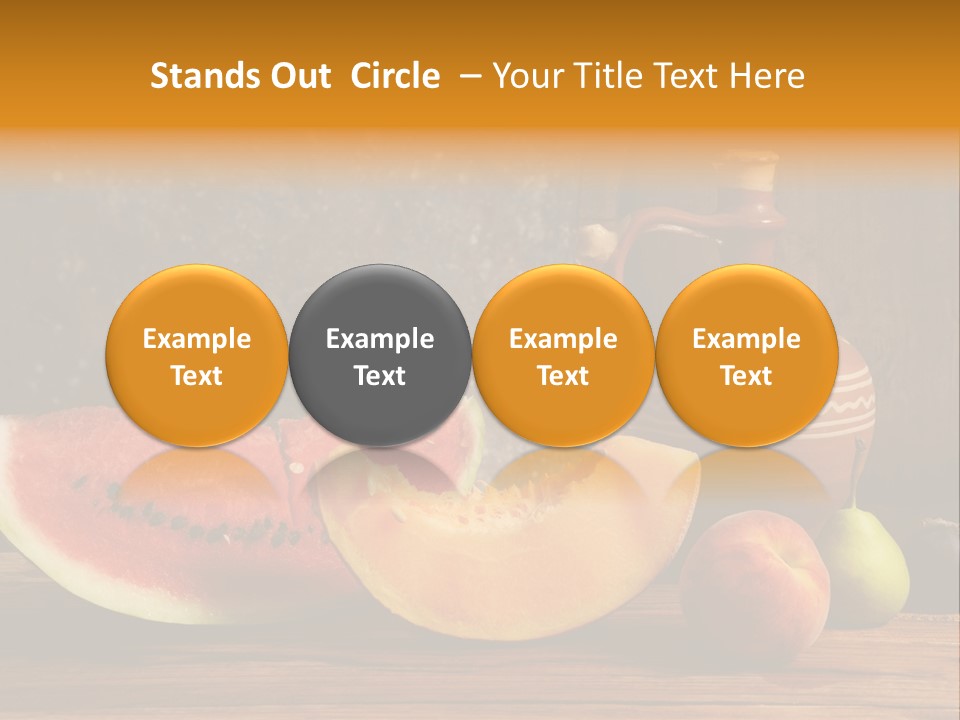 Wood Seeds Food PowerPoint Template