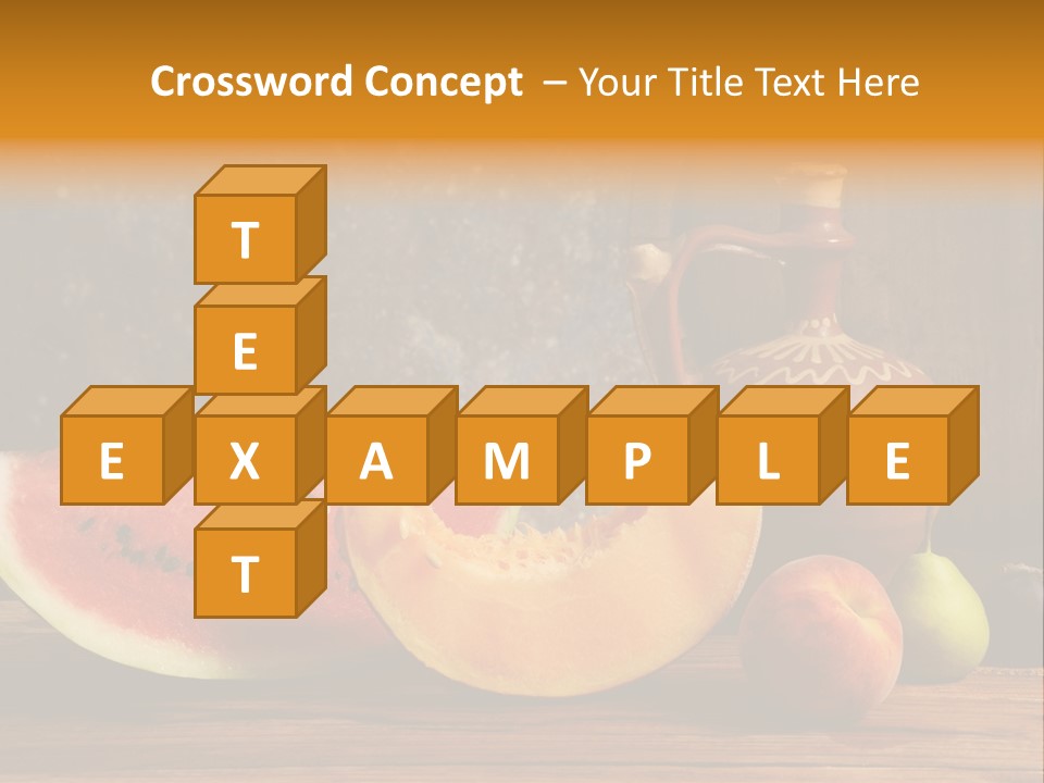 Wood Seeds Food PowerPoint Template