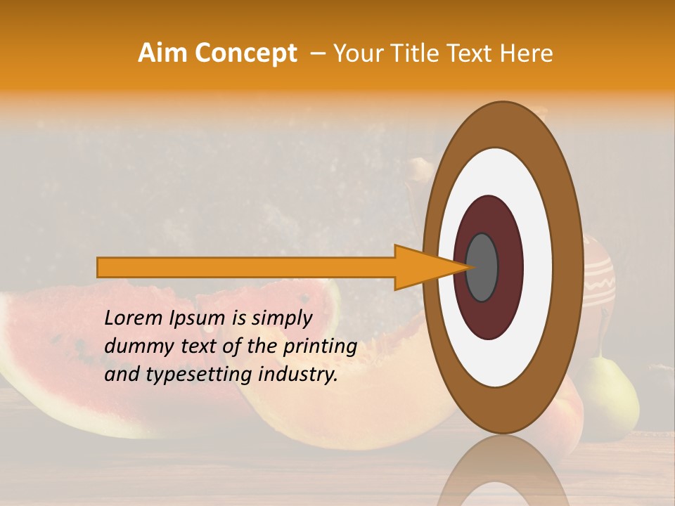 Wood Seeds Food PowerPoint Template