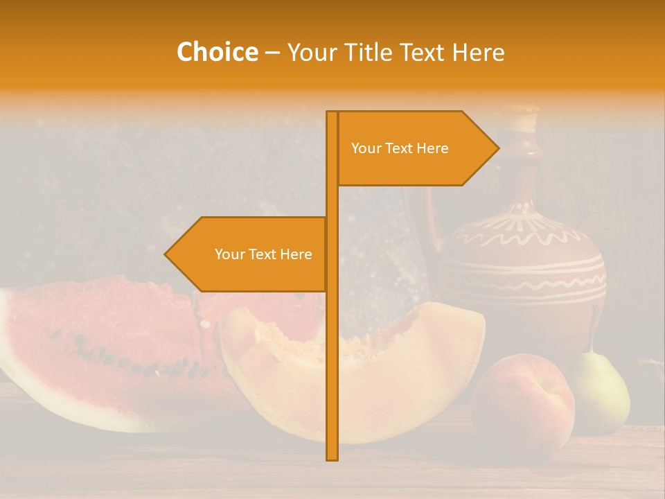 Wood Seeds Food PowerPoint Template