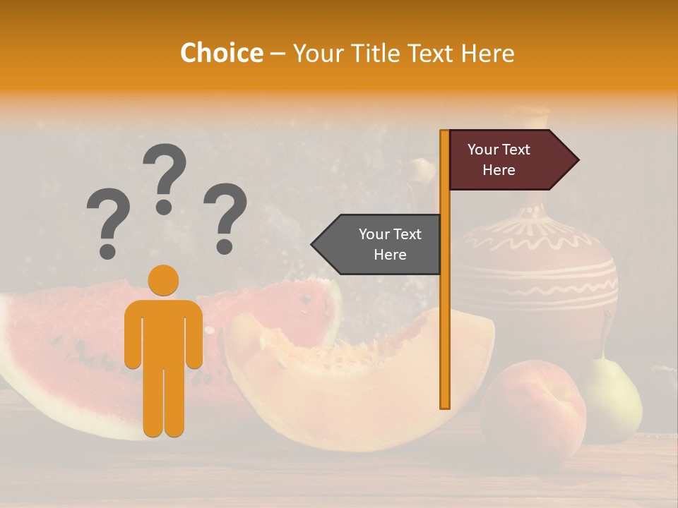 Wood Seeds Food PowerPoint Template