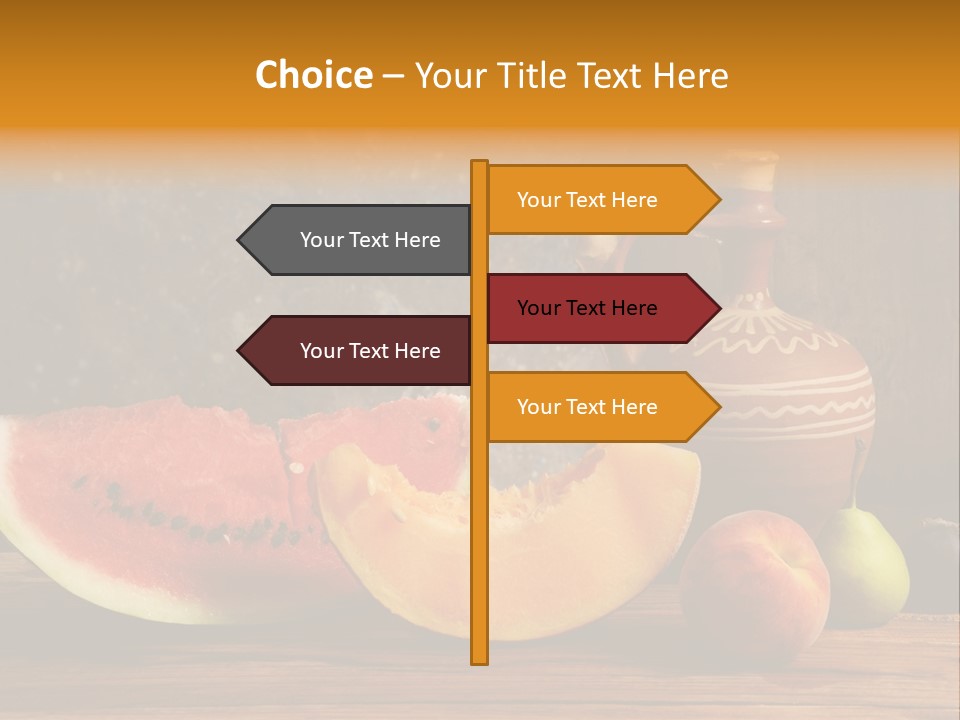 Wood Seeds Food PowerPoint Template