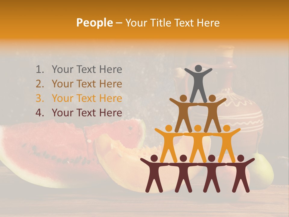 Wood Seeds Food PowerPoint Template