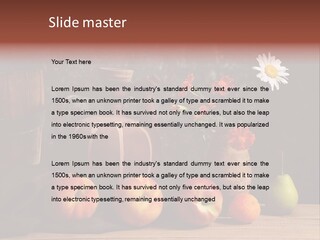 Food Fruit Flowers PowerPoint Template