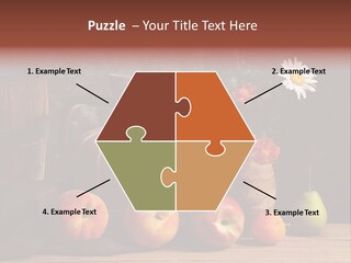 Food Fruit Flowers PowerPoint Template