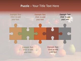 Food Fruit Flowers PowerPoint Template