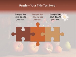 Food Fruit Flowers PowerPoint Template