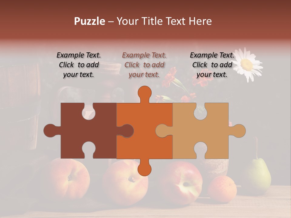Food Fruit Flowers PowerPoint Template