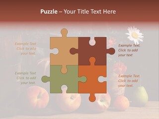 Food Fruit Flowers PowerPoint Template