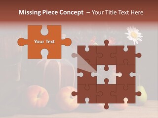 Food Fruit Flowers PowerPoint Template