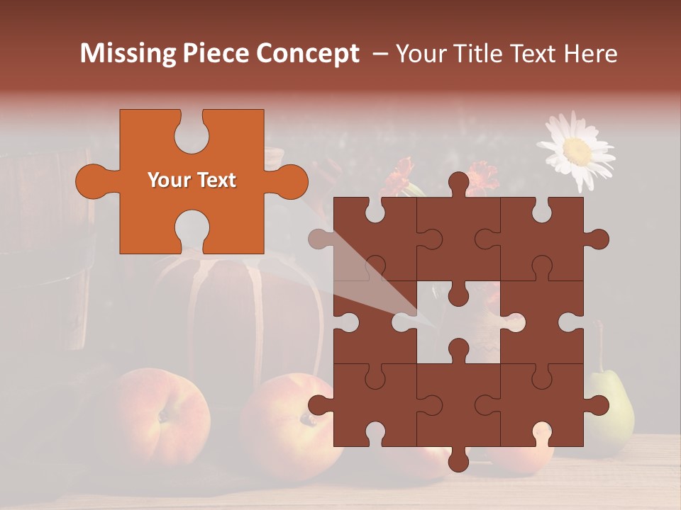 Food Fruit Flowers PowerPoint Template