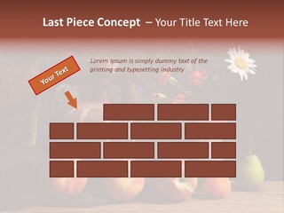 Food Fruit Flowers PowerPoint Template