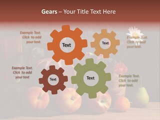 Food Fruit Flowers PowerPoint Template