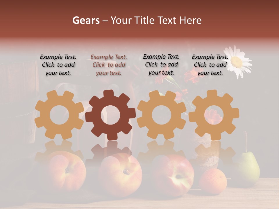 Food Fruit Flowers PowerPoint Template