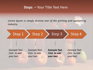 Food Fruit Flowers PowerPoint Template