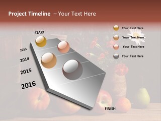Food Fruit Flowers PowerPoint Template