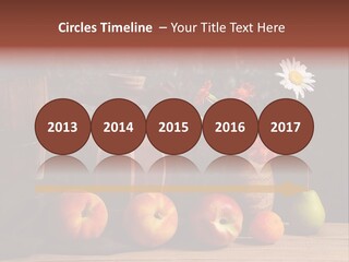 Food Fruit Flowers PowerPoint Template