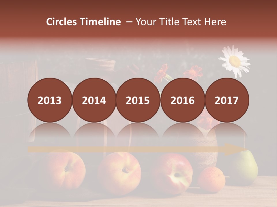 Food Fruit Flowers PowerPoint Template