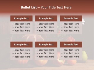 Food Fruit Flowers PowerPoint Template