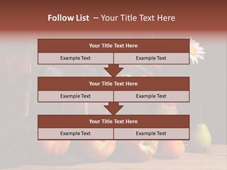Food Fruit Flowers PowerPoint Template