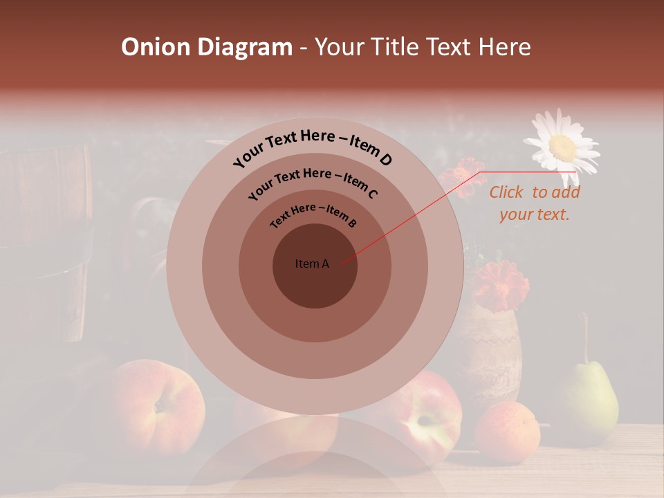Food Fruit Flowers PowerPoint Template