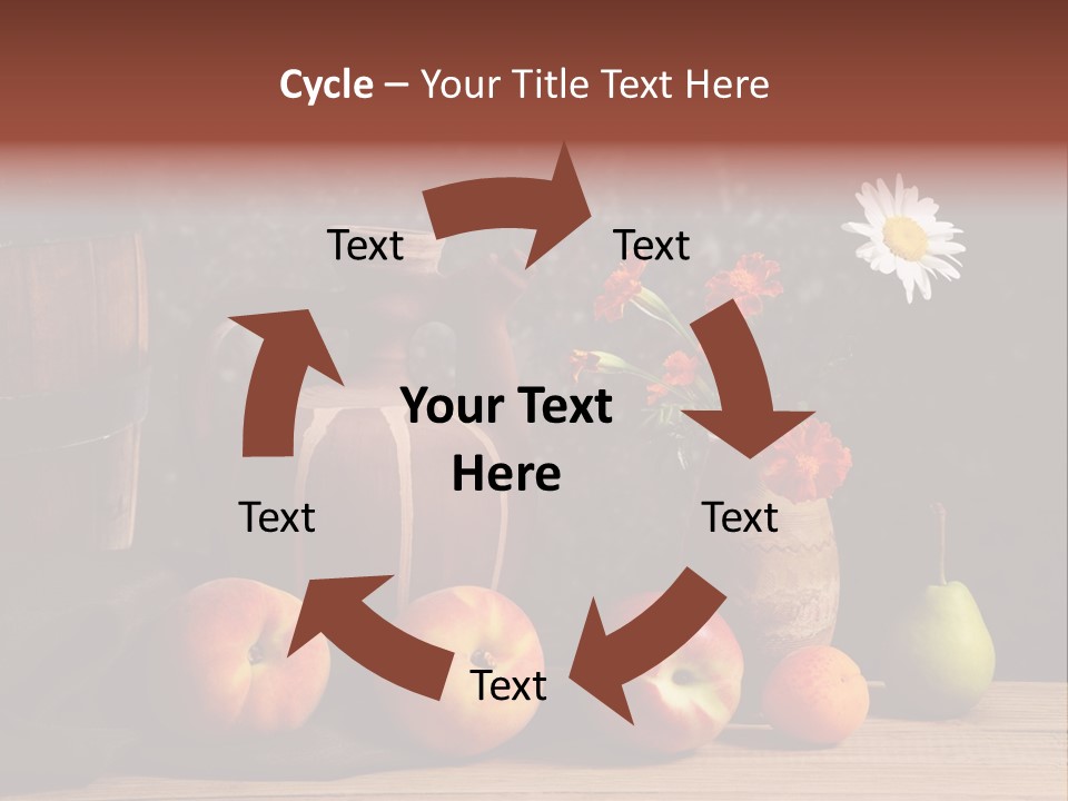 Food Fruit Flowers PowerPoint Template