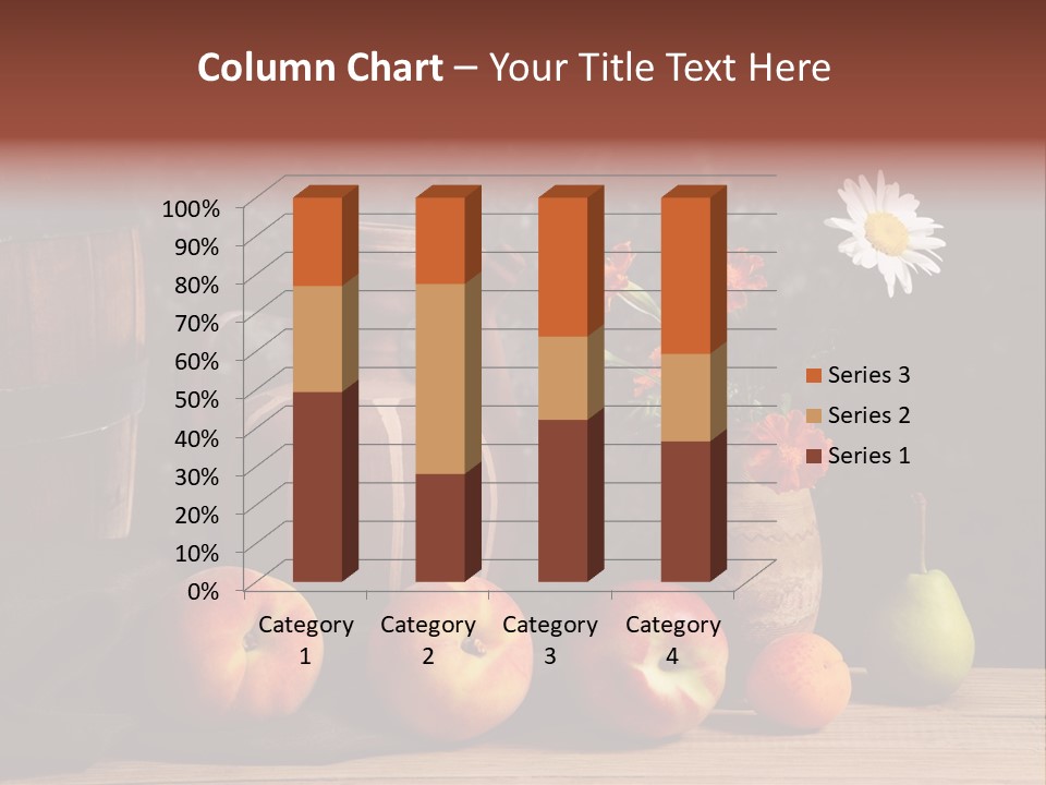 Food Fruit Flowers PowerPoint Template