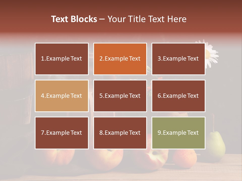 Food Fruit Flowers PowerPoint Template