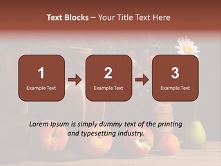 Food Fruit Flowers PowerPoint Template