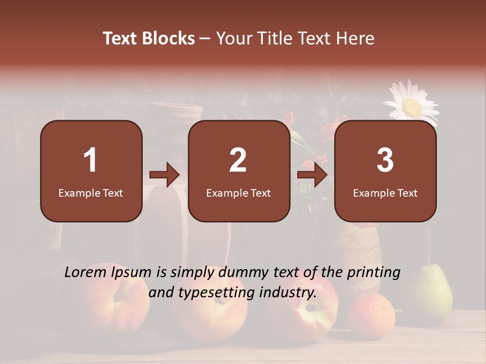 Food Fruit Flowers PowerPoint Template
