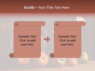 Food Fruit Flowers PowerPoint Template
