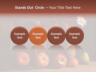 Food Fruit Flowers PowerPoint Template