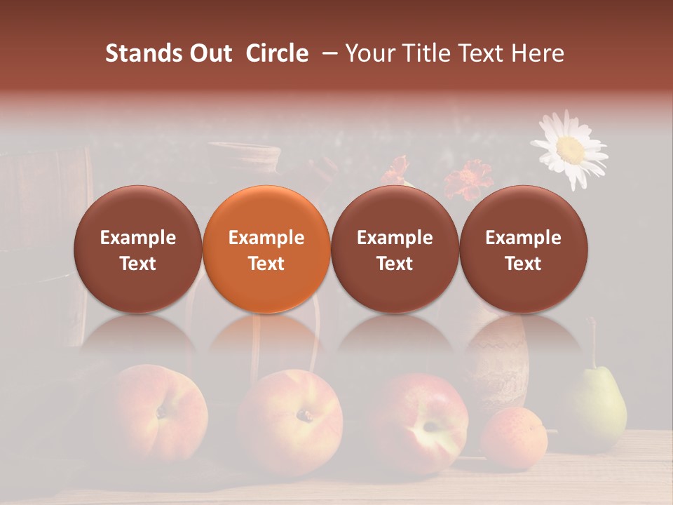 Food Fruit Flowers PowerPoint Template
