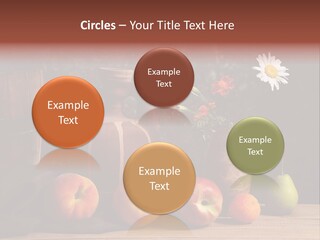 Food Fruit Flowers PowerPoint Template