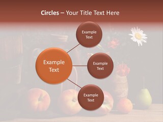 Food Fruit Flowers PowerPoint Template