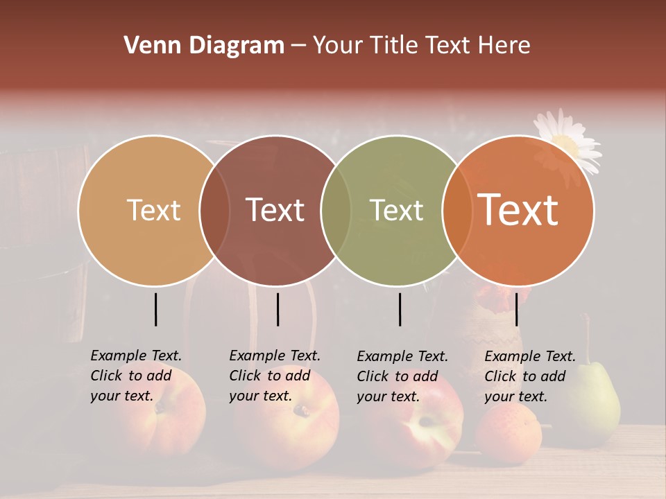 Food Fruit Flowers PowerPoint Template