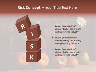 Food Fruit Flowers PowerPoint Template
