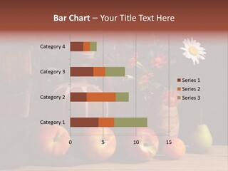 Food Fruit Flowers PowerPoint Template