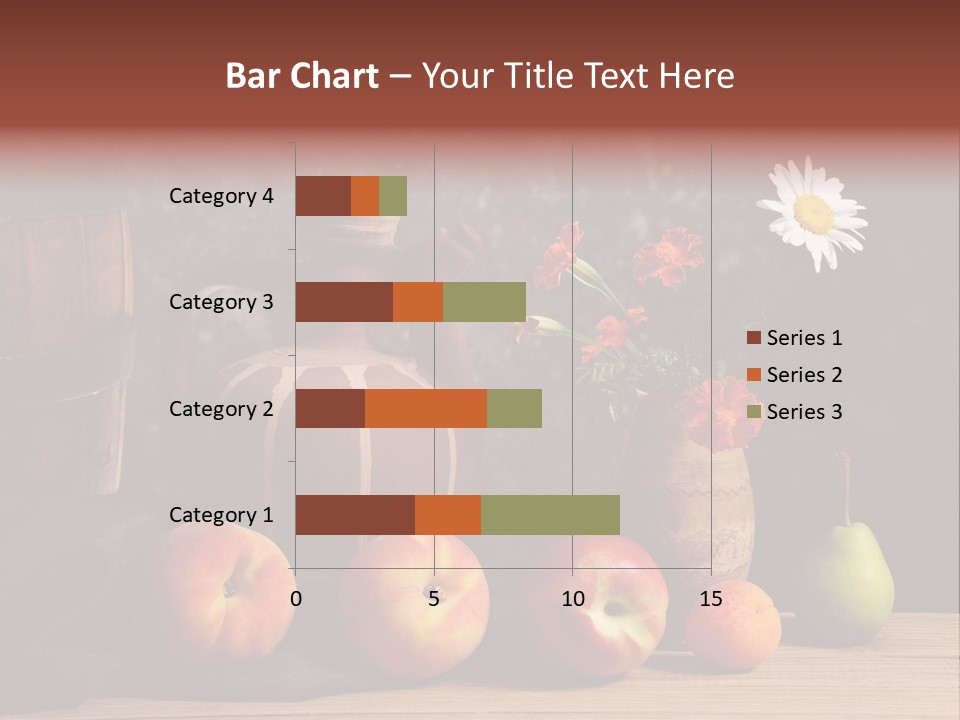 Food Fruit Flowers PowerPoint Template