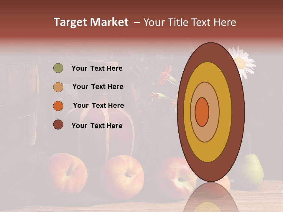 Food Fruit Flowers PowerPoint Template