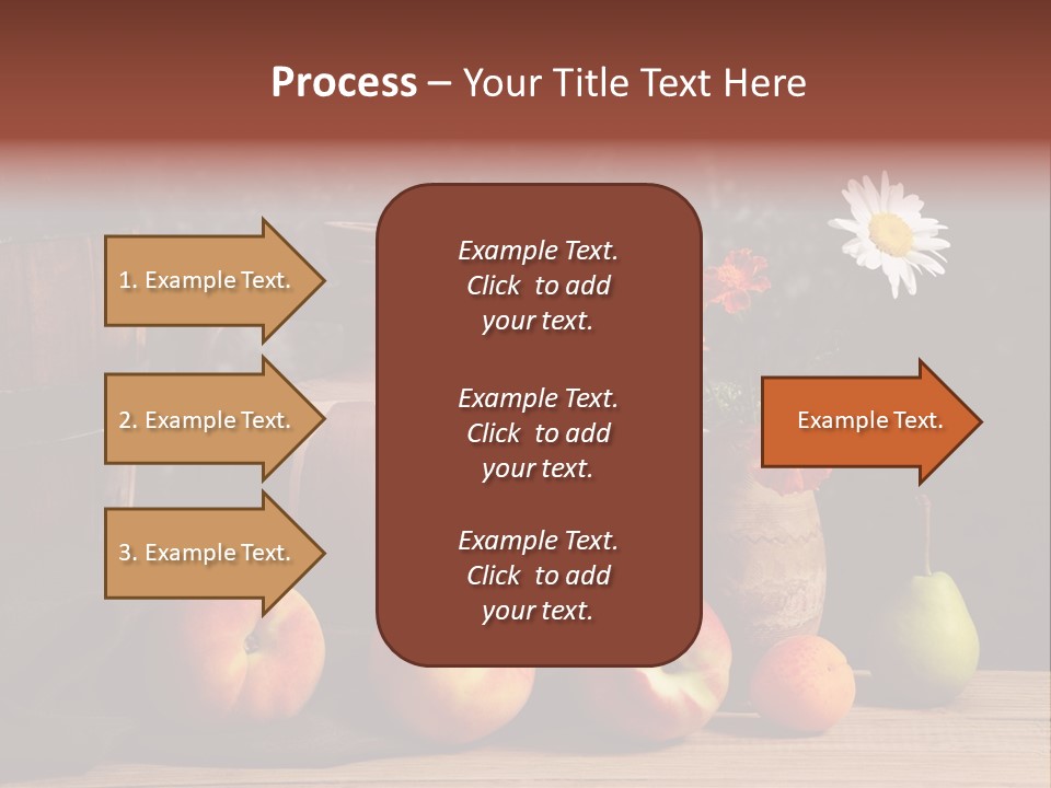 Food Fruit Flowers PowerPoint Template
