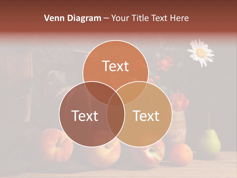 Food Fruit Flowers PowerPoint Template