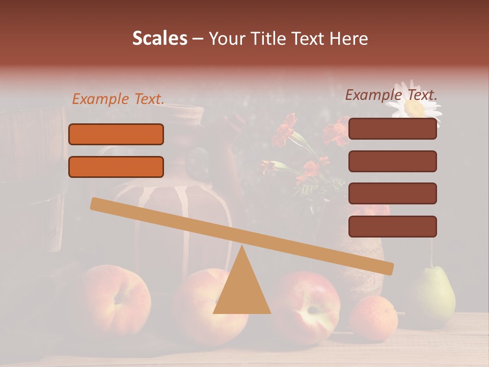Food Fruit Flowers PowerPoint Template